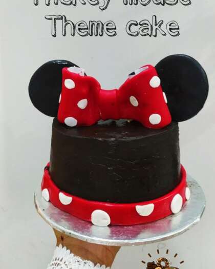 Mickey Mouse Theme Cake