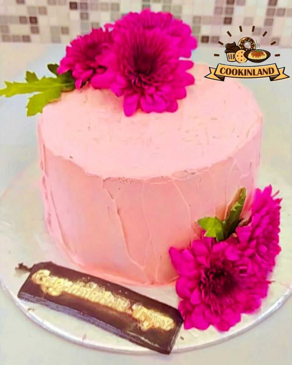 Hot Pink Blossom Fudge Cake - Image 2