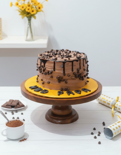 Fudge Drizzle Delight Cake