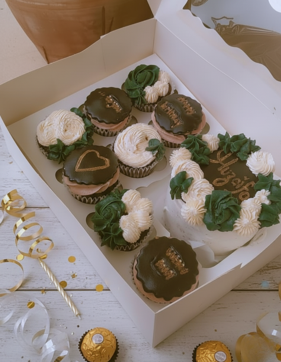 Bento with 8 cupcakes