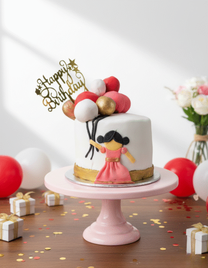 Giggles & Balloons Cake