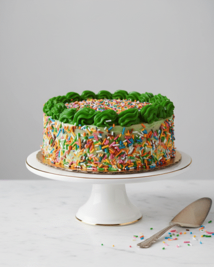 Confetti Cake with Buttercream Frosting