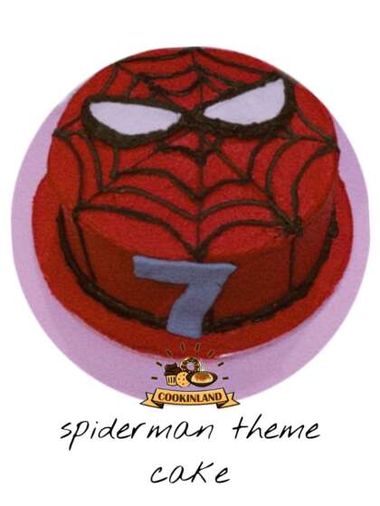 Semi Fondant Spiderman Cake