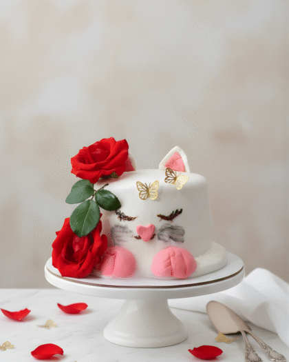Cat Theme Cake