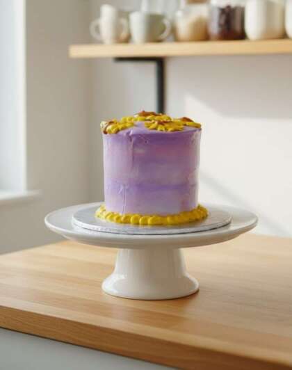 Sunflower whipped Cream Cake